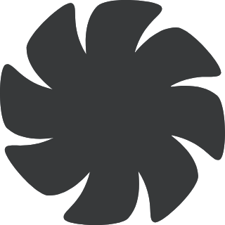 动画DC风扇叶片